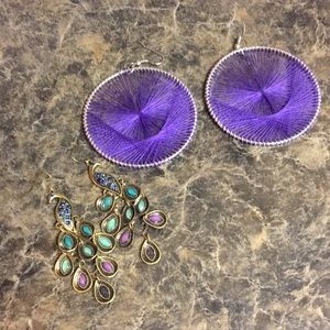Two pairs of earrings
